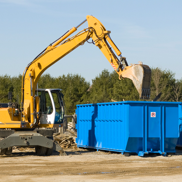 are there any restrictions on where a residential dumpster can be placed in Lowry SD